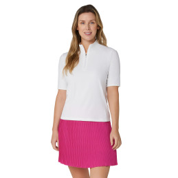 Callaway dámské golfové polo Rib Play Mock Brilliant White