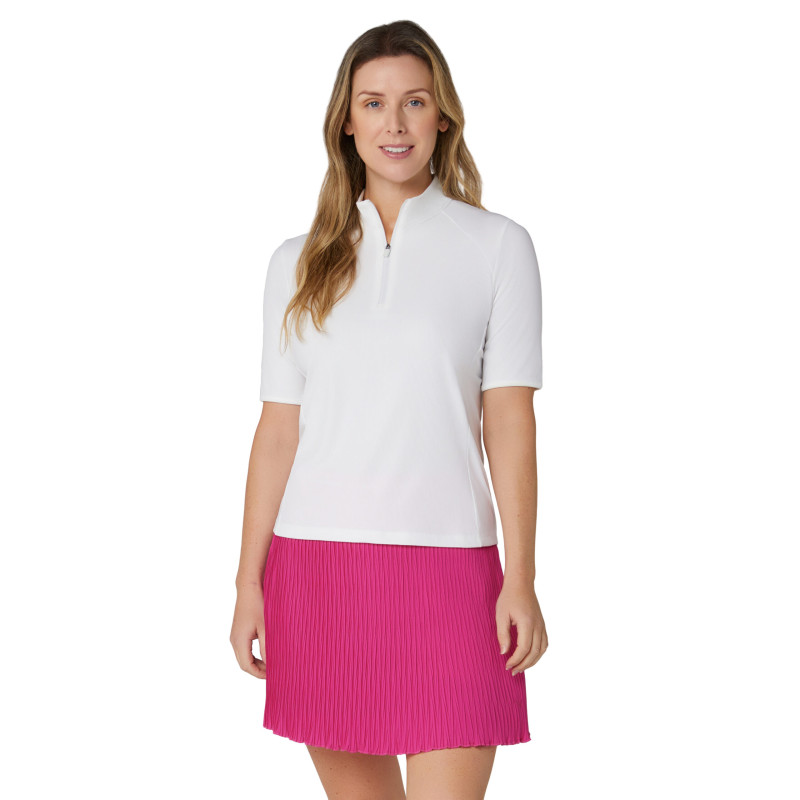 Callaway dámské golfové polo Rib Play Mock Brilliant White