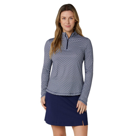 Callaway dámský golfový top Scarf Geo Peacoat | Sympakt