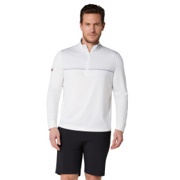 Pánský golfový pulovr Callaway 1/4 Zip Odyssey Bright White