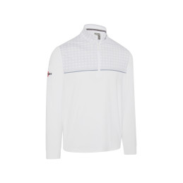 Pánský golfový pulovr Callaway 1/4 Zip Odyssey Bright White