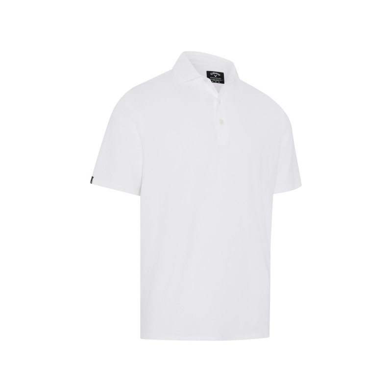 Pánské golfové polo Callaway Premium Solid Cooling Bright White