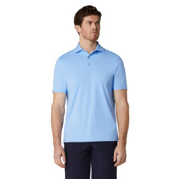 Pánské golfové polo Callaway Premium Solid Cooling Vista Blue