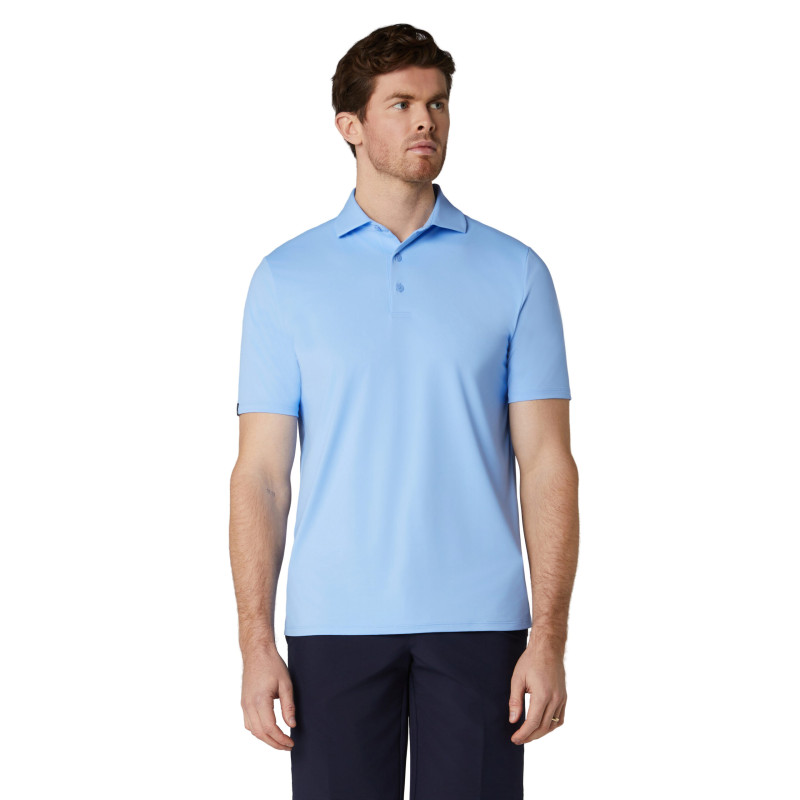 Pánské golfové polo Callaway Premium Solid Cooling Vista Blue