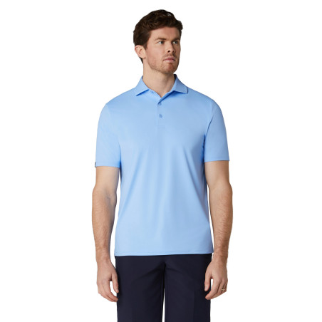 Pánské golfové polo Callaway Premium Solid Cooling Vista Blue