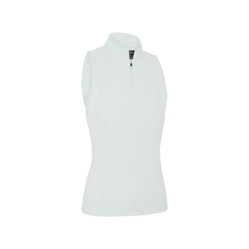 Dámské golfové polo Callaway Rib Play Zip Mock Salt Air