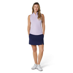 Dámské golfové polo Callaway Rib Play Zip Mock Pastel Lilac