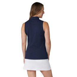 Dámské golfové polo Callaway Rib Play Zip Mock Peacoat