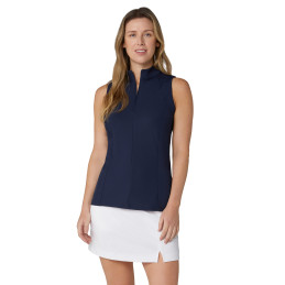 Dámské golfové polo Callaway Rib Play Zip Mock Peacoat