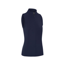 Dámské golfové polo Callaway Rib Play Zip Mock Peacoat