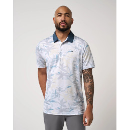 Pánské golfové polo TravisMathew Featherweight Drift bílé