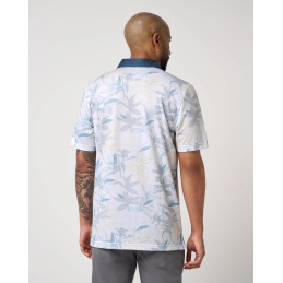 Pánské golfové polo TravisMathew Featherweight Drift bílé