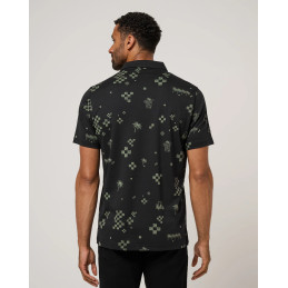 Pánské golfové polo TravisMathew Beverage Cart černé