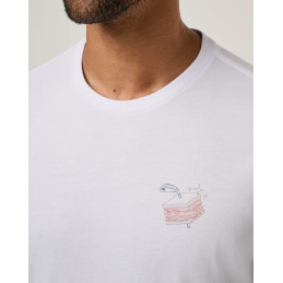 Pánské tričko TravisMathew Founding Member bílé | Sympakt