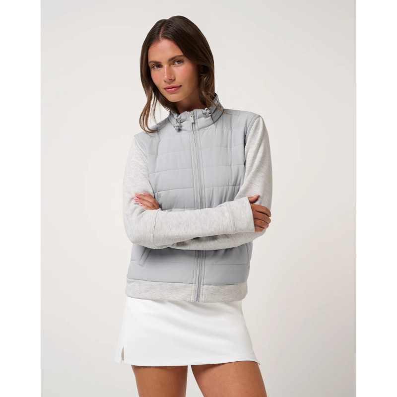 Dámská bunda TravisMathew Skyloft Soft Espresso Martini šedá