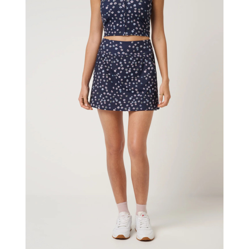 Dámská golfová sukně TravisMathew MoveKnit Navy Multi