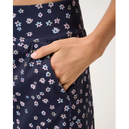 Dámská golfová sukně TravisMathew MoveKnit Navy Multi