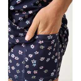 Dámská golfová sukně TravisMathew MoveKnit Navy Multi