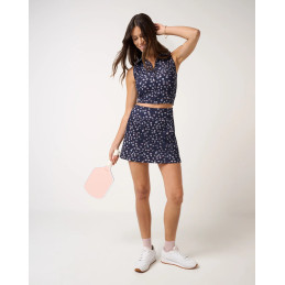 Dámská golfová sukně TravisMathew MoveKnit Navy Multi