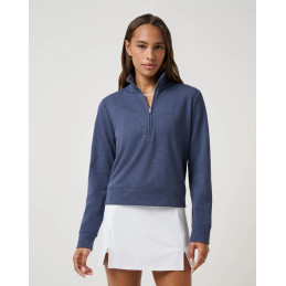 Dámská golfová mikina TravisMathew Cloud Fleece Navy Blazer