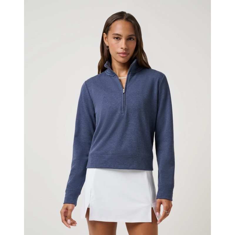 Dámská golfová mikina TravisMathew Cloud Fleece Navy Blazer