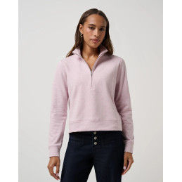 Dámská mikina TravisMathew Cloud Fleece Heather Violet Ice