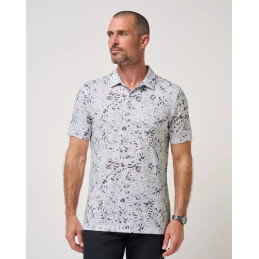 Pánské golfové polo TravisMathew Featherweight Chill White