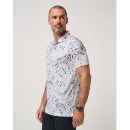 Pánské golfové polo TravisMathew Featherweight Chill White