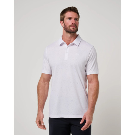 Pánské golfové polo TravisMathew Special Trip White
