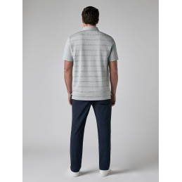 Pánské golfové polo Callaway Logo Jacquard Quarry