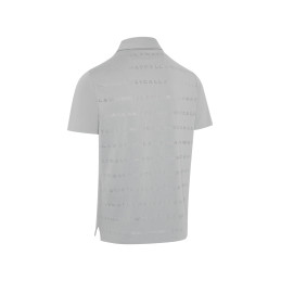 Pánské golfové polo Callaway Logo Jacquard Quarry