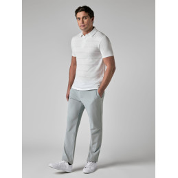 Pánské golfové polo Callaway Logo Jacquard Bright White