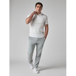 Pánské golfové polo Callaway Logo Jacquard Bright White