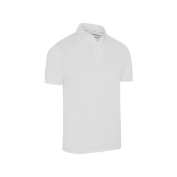 Pánské golfové polo Callaway Logo Jacquard Bright White