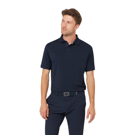 Pánské golfové polo Callaway In The Details Peacoat Heather