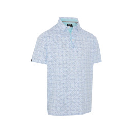 Pánské golfové polo Callaway Fractal Chevron Bright White