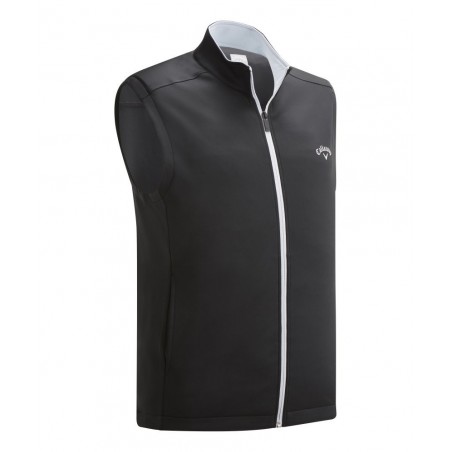 pánská golfová vesta Callaway High Cauge Full Zip Fleece Vest Caviar