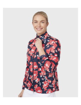 Dámská bunda Callaway Floral Softshell | lehká, stylová, květinový des