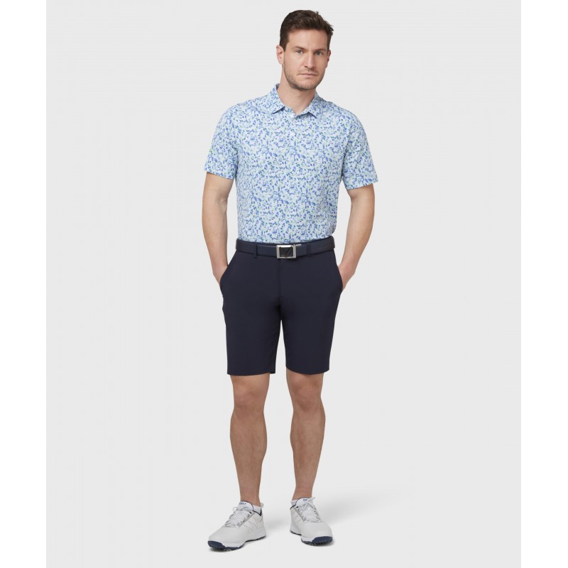 Pánské golfové polo Callaway Filtered Flower Bright White – drirelease