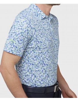 Pánské golfové polo Callaway Filtered Flower Bright White – drirelease