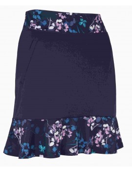 Dámská golfová sukně Callaway Butterfly Floral Peacoat – volánky, Opti