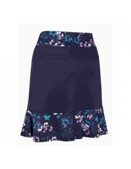 Dámská golfová sukně Callaway Butterfly Floral Peacoat – volánky, Opti